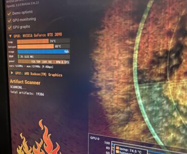 Furmark 2  19k artifacts?