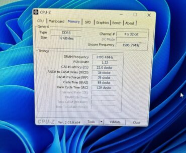 Can I run my 6400mhz XPG at 1:1 ratio with a 7600x? This is what CPU-Z shows, is the ram running how it’s supposed to? Mobo Asrock A620i