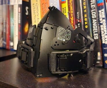 Cyberpunk mask and clip card I got while in Japan