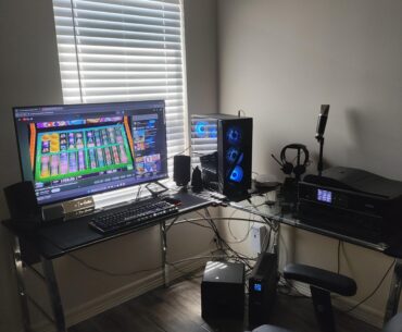 Added tv to replace two monitors