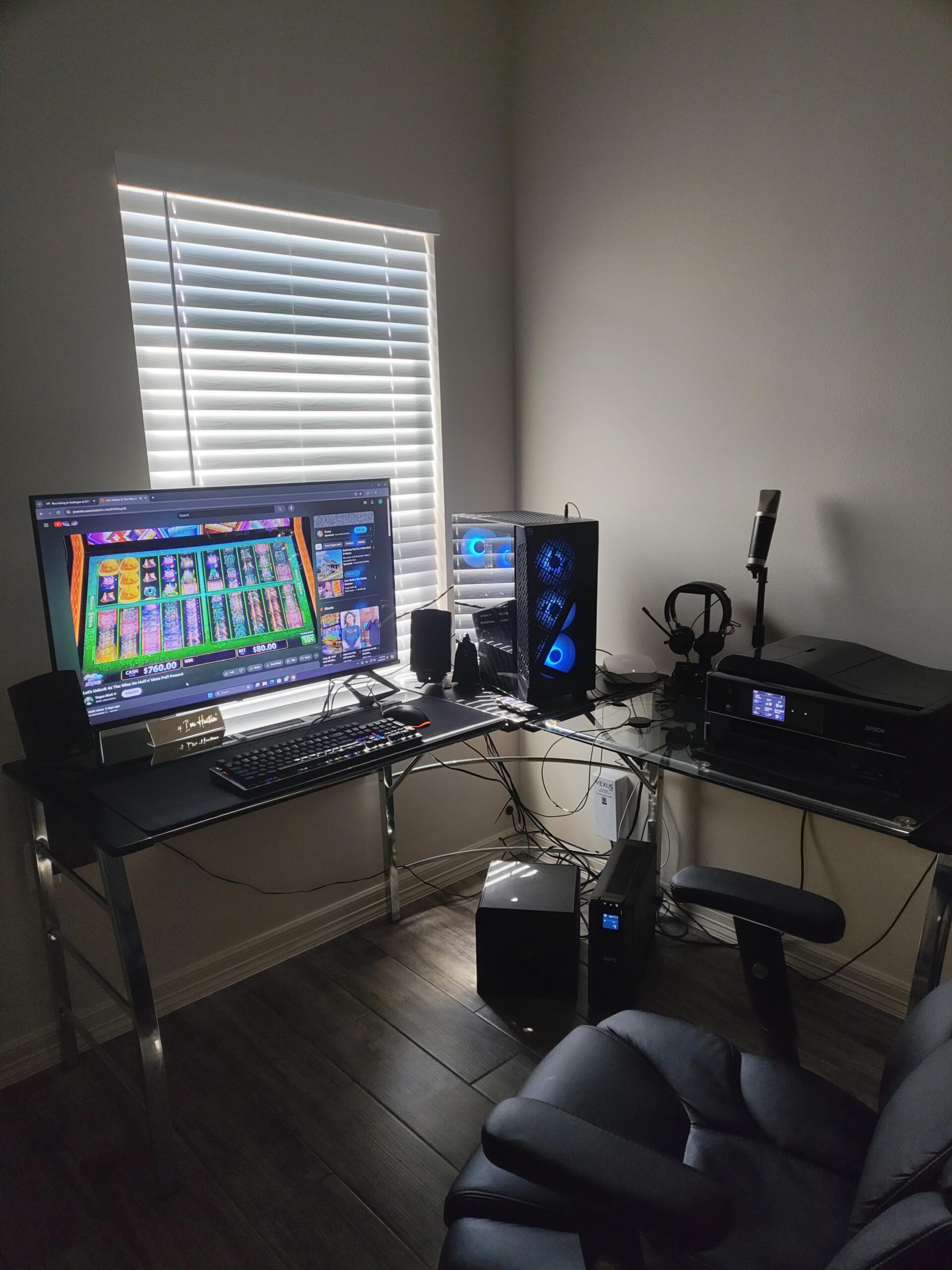 Added tv to replace two monitors Added tv to replace two monitors