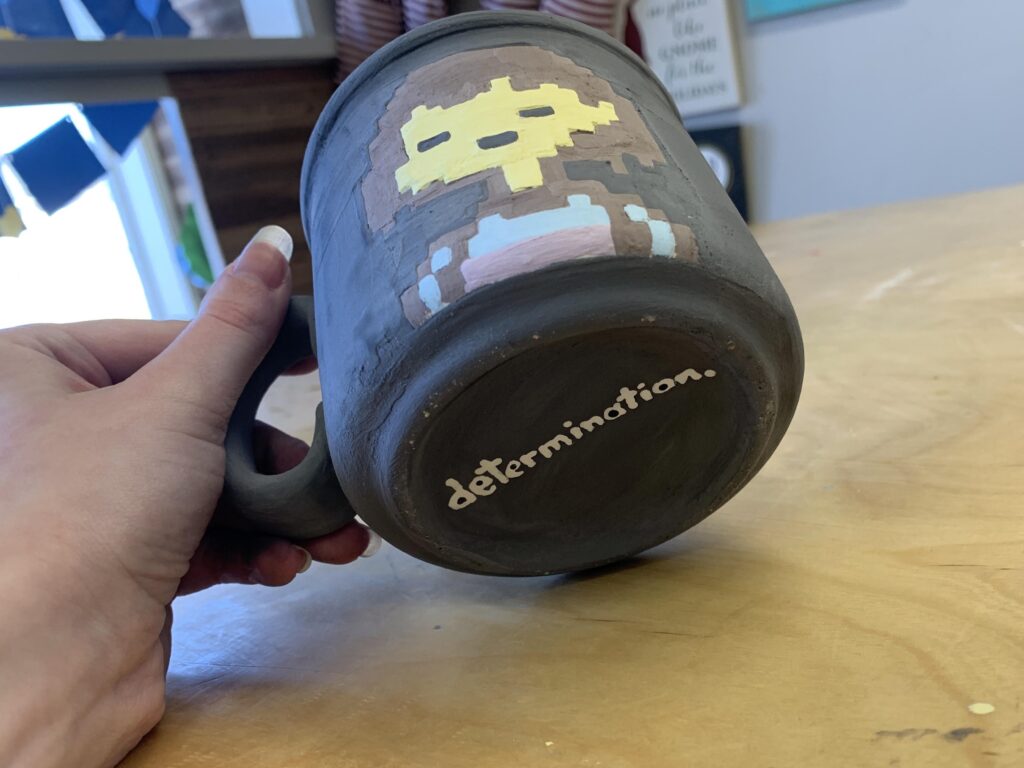 I painted an Undertale mug