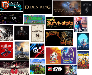 A digital mural of all the games I've enjoyed over the years (2024)
