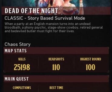 A few Dead of the Night completions