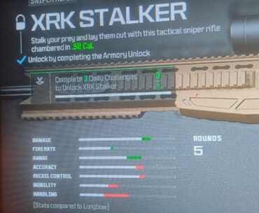 XRK Stalker bugged armory challenge