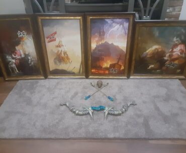 IRL Wolf Bow Paintings
