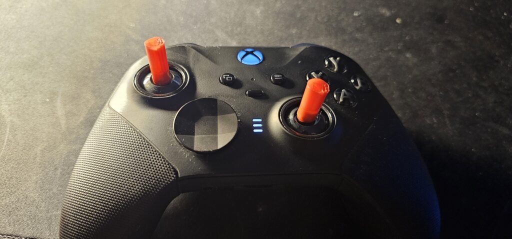 Diy joysticks on xbox elite v2 controller for fpv drone games