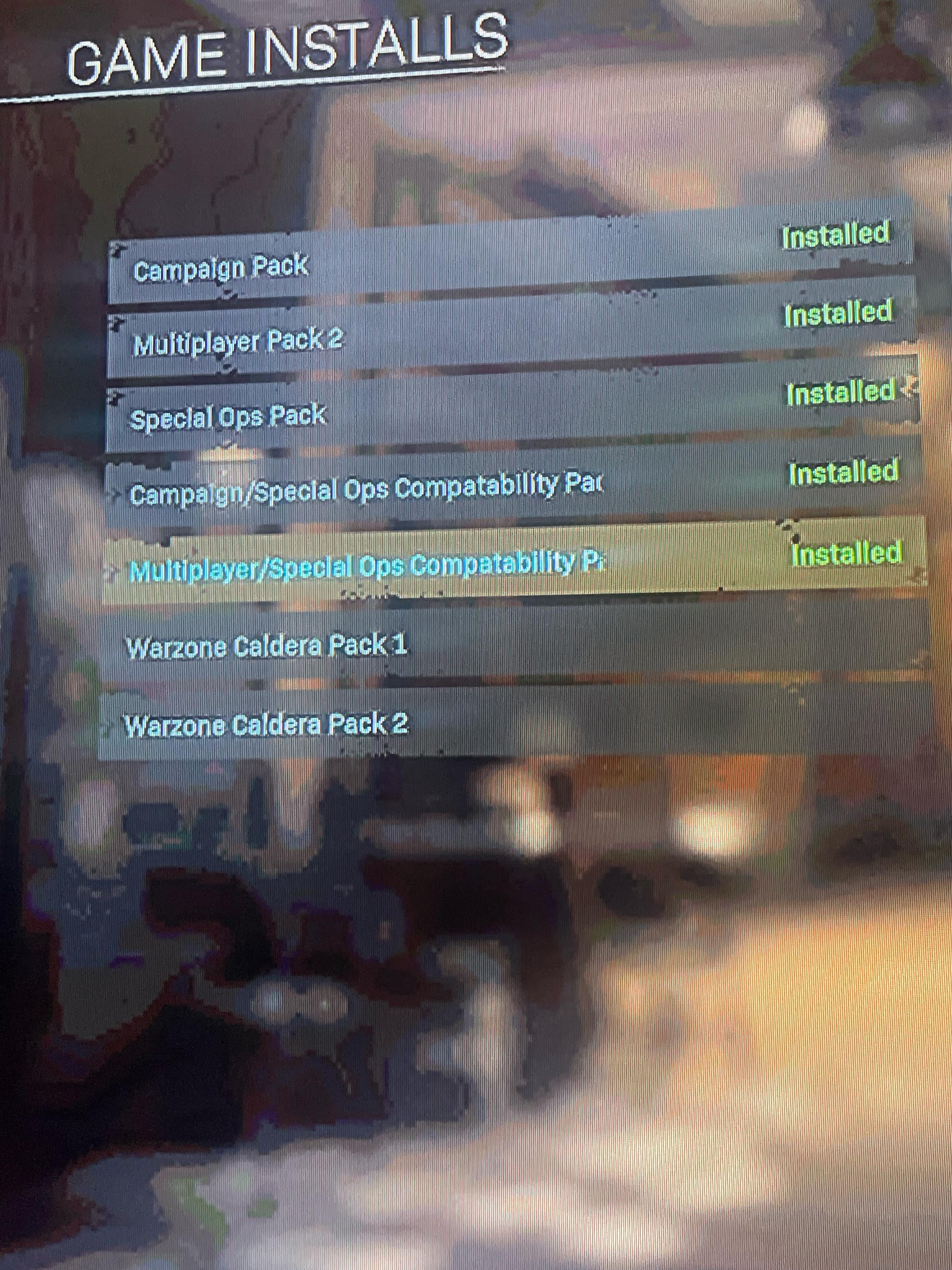 [PS5] Hi, modern warfare wont let me install all the packs needed to