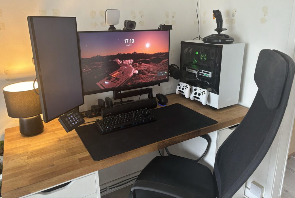 Daytime view of the new setup