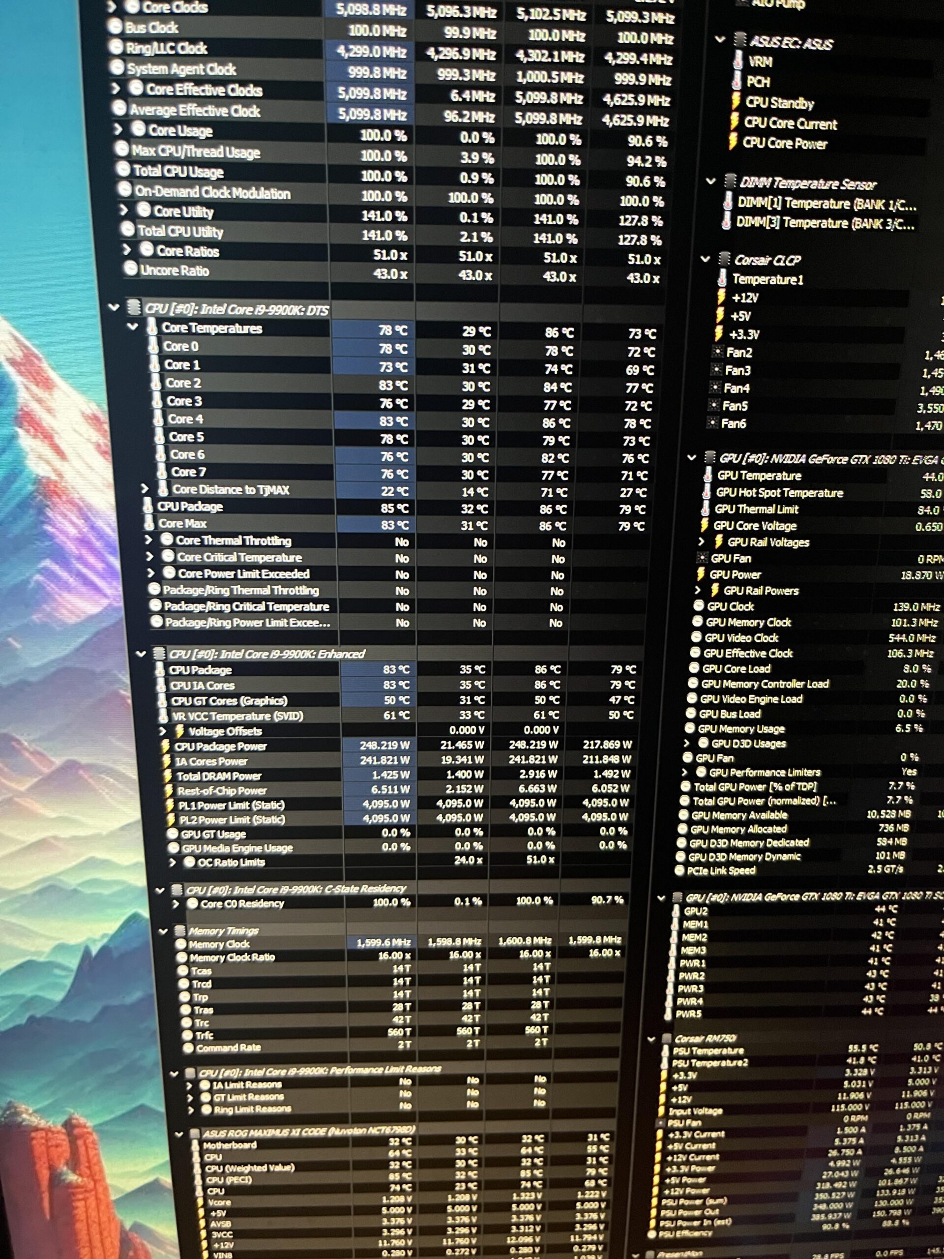 Normal deltas on 9900K? Normal deltas on 9900K?