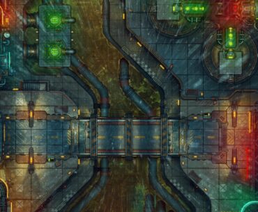 Factory Toxic River Outflow - A Brand New Czepeku Sci-Fi Map [33x46]