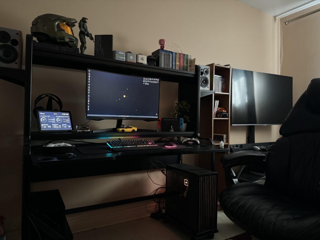 Finally content (I think), all that’s left is to paint the walls and some cable management