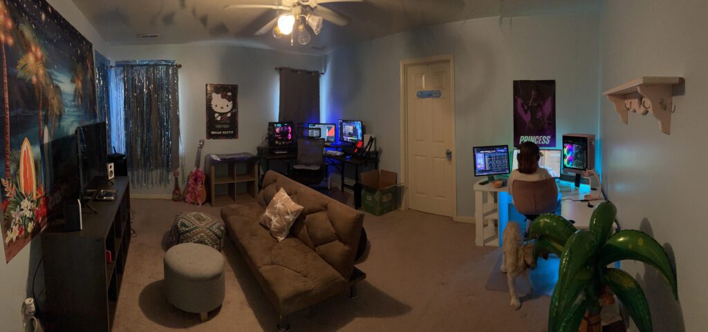 Setup a gaming lounge in my house for my kid and I this summer.
