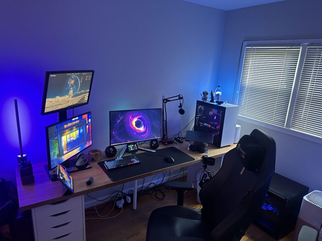 Just moved into a house…gotta do some wire management next