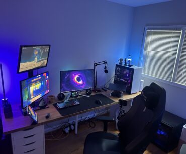 Just moved into a house…gotta do some wire management next