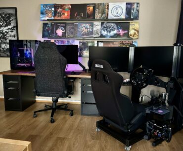 Desktop and simracing station. One shared PC.