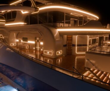 Hijacked at night, back of the boat and remaining sections