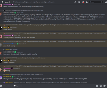 2024 and we still have people that thinks nobody needs more than 60FPS. Rly?