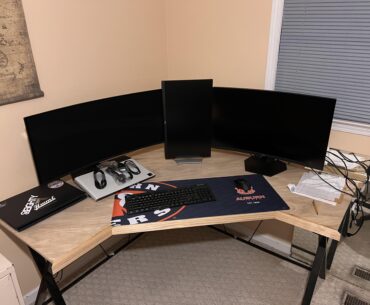 I updated my “L” desk like this.