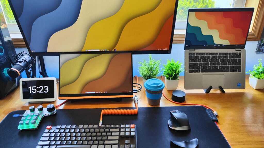 I was tired of not having a laptop stand that rizes the screen to main monitor, so I built this. What you think?