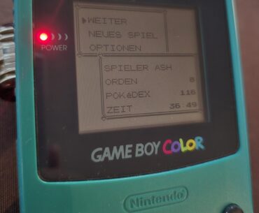 My Pokémon Blue still has my original savegame from 1998