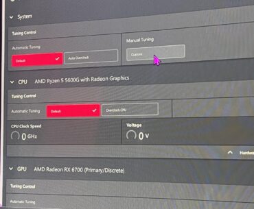 CANT change tuning to default despite being able to change other tuning control such as GPU, power, fans and VRAM