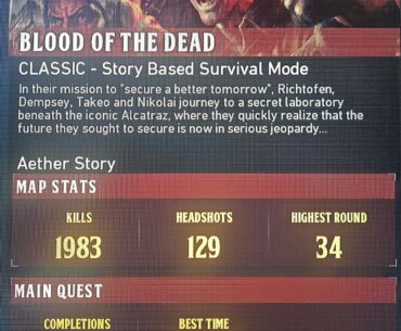 I beat the Blood of the Dead easter egg in less than 90 minutes with classic elixirs. Am I a masochist?