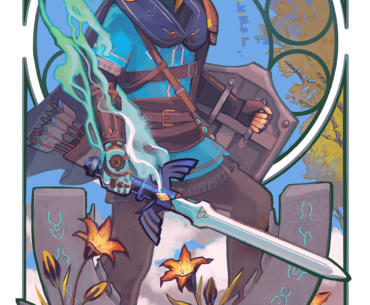 IDAP: Tears of the Kingdom Link in an Art Nouveau Style