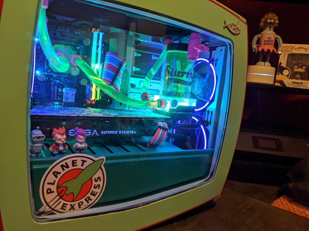 Finished my GFs Futurama PC a couple months ago but just found this subreddit. So here ya go!