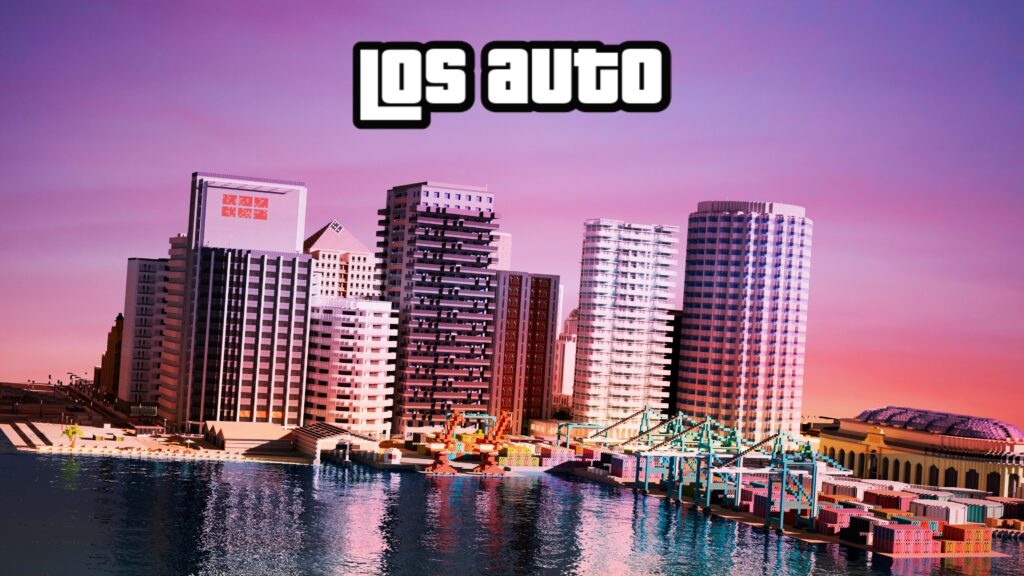This is my GTA inspired Minecraft city!