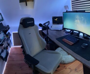 Storage room Gaming Setup for productivity, gaming and streaming