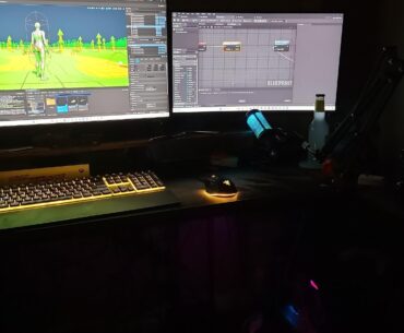 My battlestation with a Ryzen 9 7900X, 64gb DDR5, 5TB worth of SSDs, and a 4070 All for the sake of Game Design