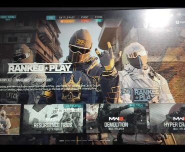 Black box on my screen whenever i boot up warzinw
