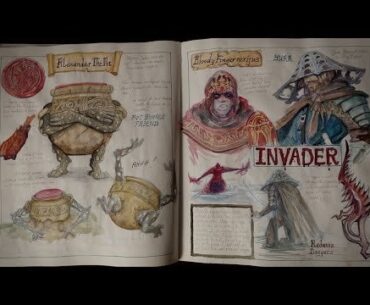 This guy created his own illustrated book and narrates his journey through Elden Ring