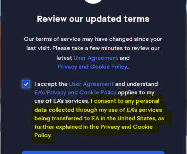 It sucks you have to give away your personal data in order to play games you've paid for.