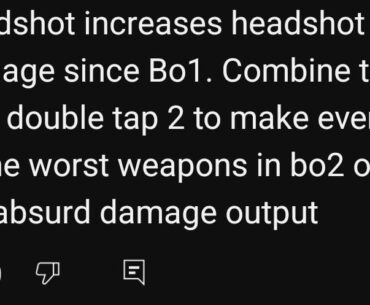 Does deadshot increase damage since bo1?