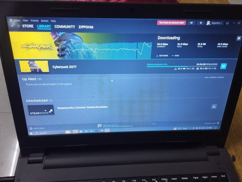 Going to play cyberpunk on my 10 year old laptop. Pc specs in comments