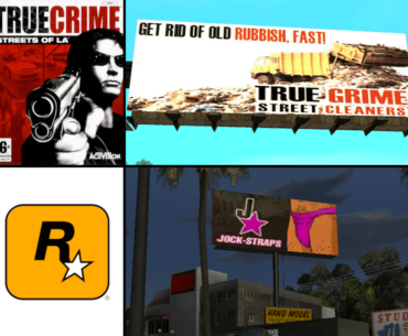 Fun fact: True Grime parody billboards in GTA: San Andreas were actually a response to the Rockstar logo parody ad in True Crime: Streets of LA