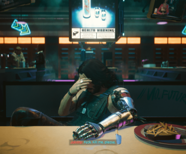 Johnny is a rockerboy with a robot arm. What is he, some kind of cyber punk?