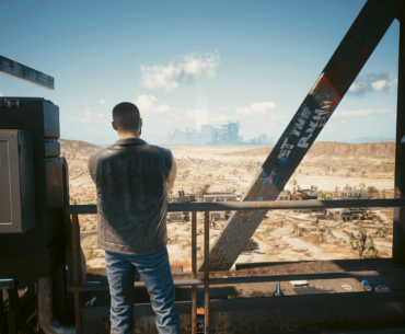 My first playthrough as Nomad V. My guy has no idea how much his life's about to change.