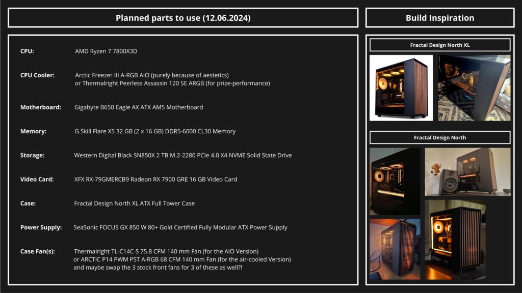 Opinions on planned PC build