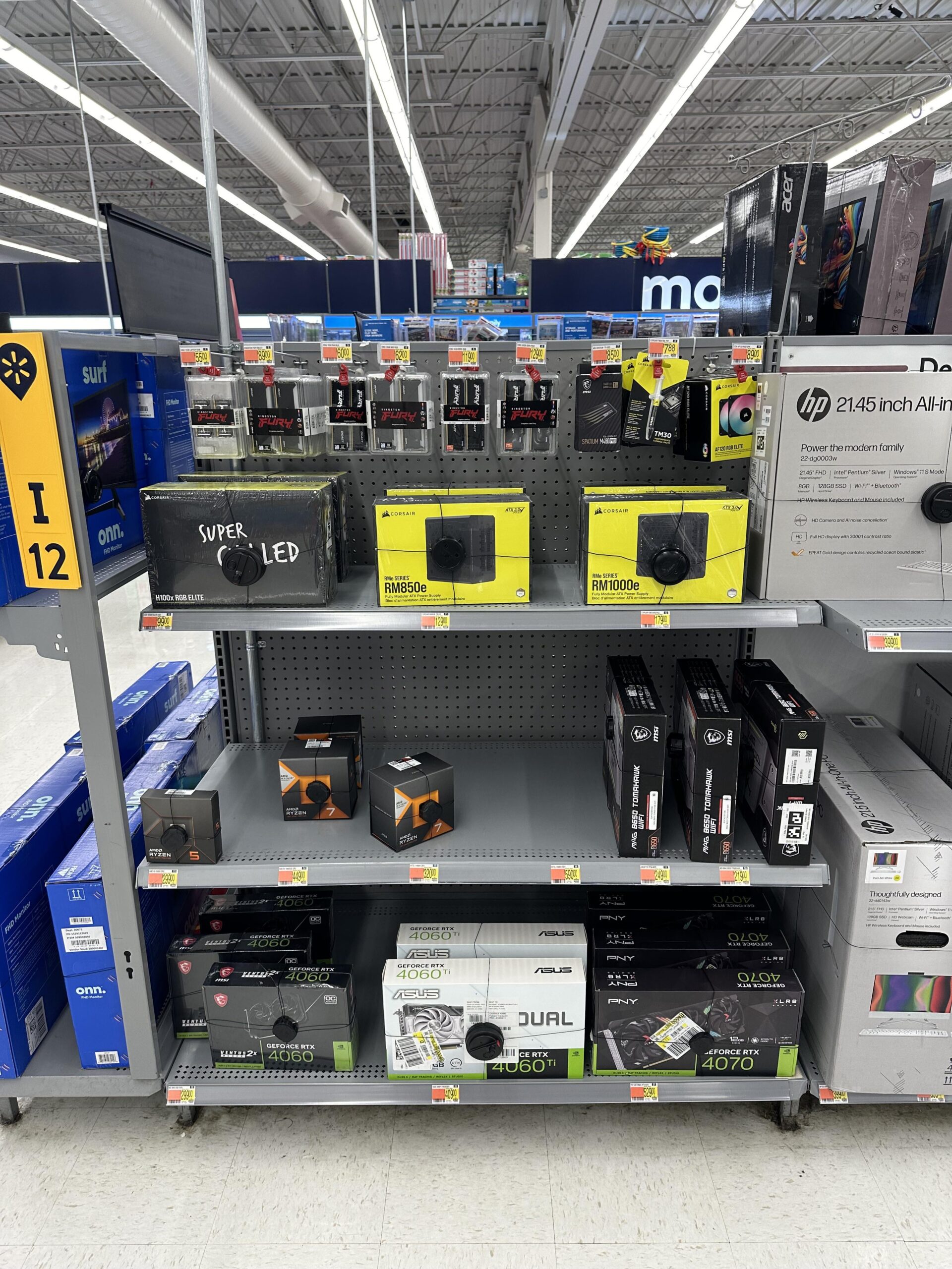 My local Walmart started selling PC components My local Walmart started selling PC components