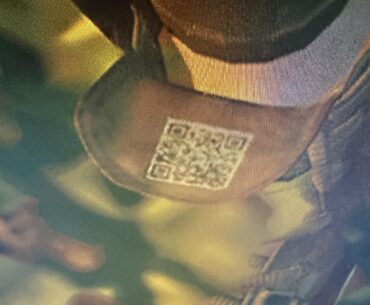 A QR code at So Mi sneakers