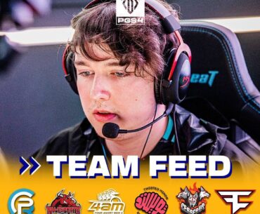 Team Feeds for PGS 4 Final Stage Day 3: TWIS, FaZe, CES, PeRo, NH, 4AM