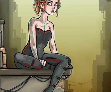Without any context. How would call a cyberpunk web comic in this style ?