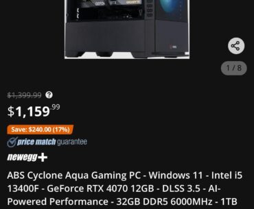 do you guys think this prebuilt on newegg is good