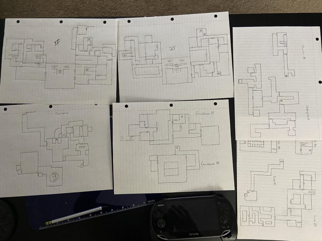 Making Resident Evil 1 maps, by hand in 2024
