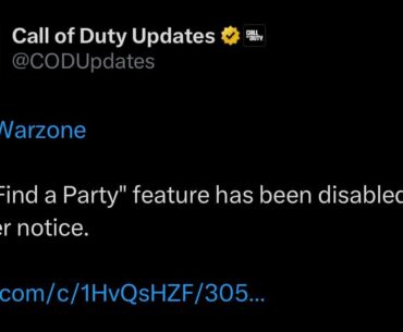 Hasn’t it been disabled for weeks?
