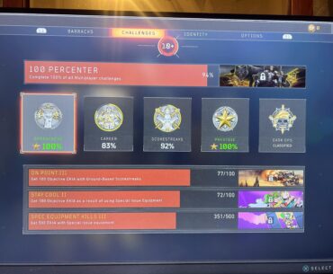 Going for 100 percent before bo6