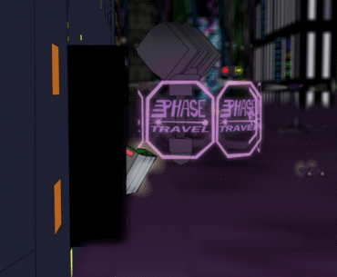 Part of a cyberpunk flying car chase animation I made